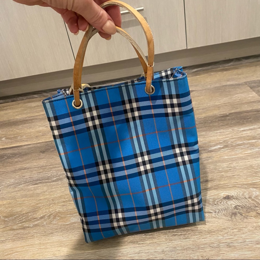 Burberry coated canvas bag authentic